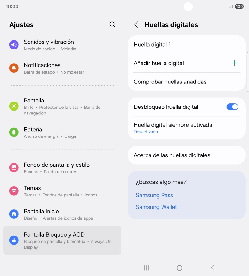 Pulsa los ajustes deseados para activarlos o desactivarlos.