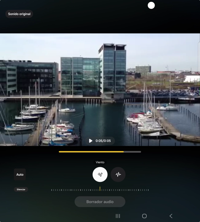 Pulsa el tipo de sonido deseado.
