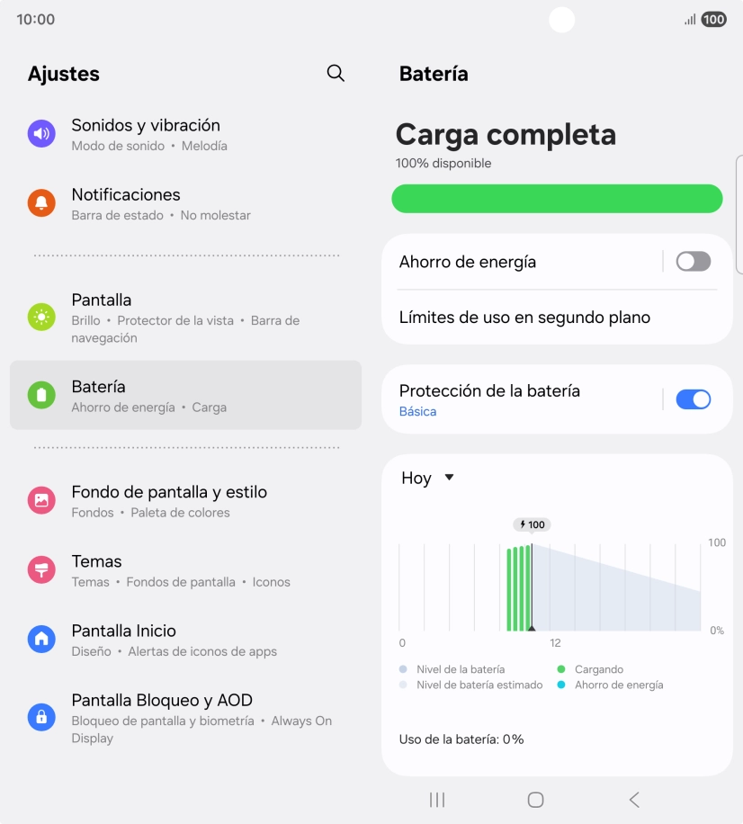 Pulsa Ahorro de energía.