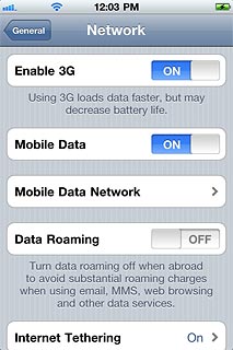Press Mobile Data Network.