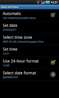 Press Set date.