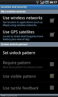 Press Use wireless networks to activate or deactivate the function.