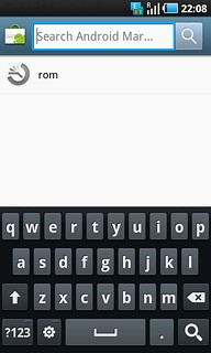 Key in the name of the required application and press the search icon.