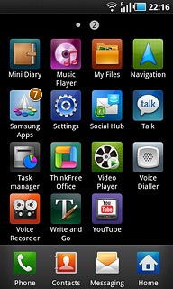 Press Samsung Apps.