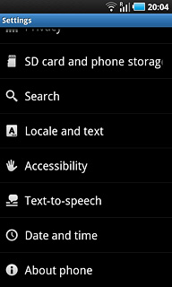Press About phone.