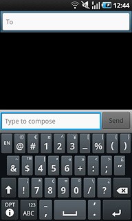 Press the required number or the required symbol.