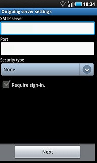 When the box next to the menu item is empty, SMTP authentication is deactivated.