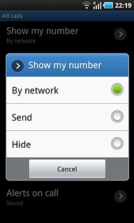 Press Send or Hide.