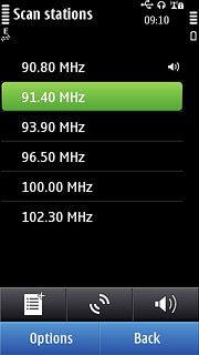 Press the required channel.