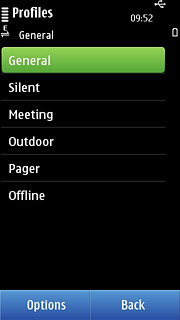 Press the active profile.