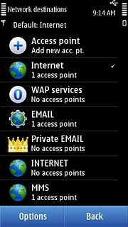 Press Options.