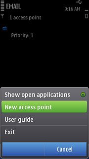 Press New access point.