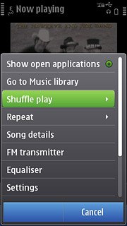 Press Shuffle play.