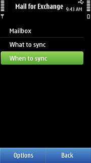 Press When to sync.