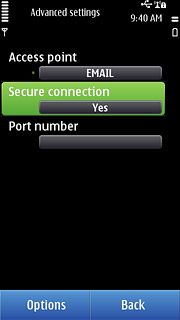 Press Secure connection.