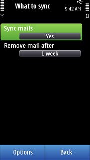 Press Sync mails.