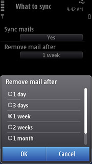 Press the required period.