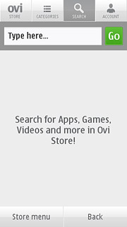 To search by application name:Press SEARCH.