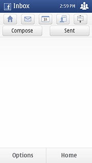 Press the messages icon.