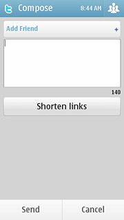 Press Add Friend to select a recipient.Press the required friend.