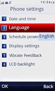 Press Language.
