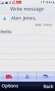 Press the send icon.
