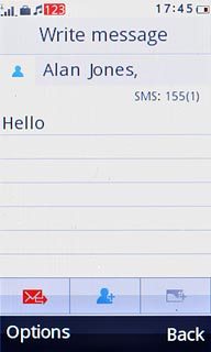 Press the send icon.