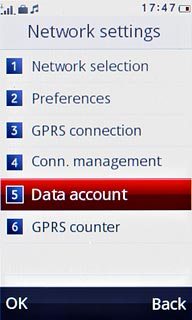 Press Data account.