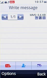 Press the contacts icon.