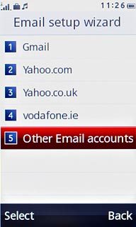 Press Other Email accounts.