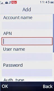 Press the field below APN.Key in live.vodafone.com