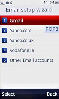 Press the required provider.