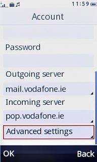 Press Advanced settings.
