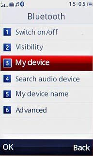 Press My device.