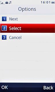 Press Select.