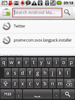 Key in the name of the required application and press the search icon.
