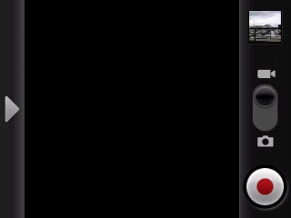 If the video recorder is activated:Press the camera icon.