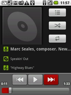 To go to the next audio file:Press arrow right.