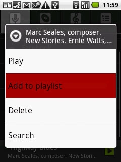 Press Add to playlist.