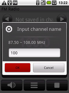 Key in a name for the channel and press OK.