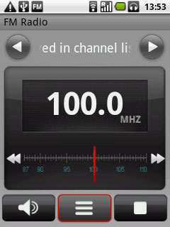 Press the channel list icon.