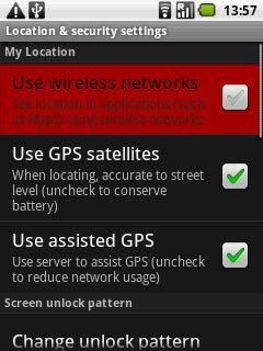 Press Use wireless networks to activate or deactivate the function.