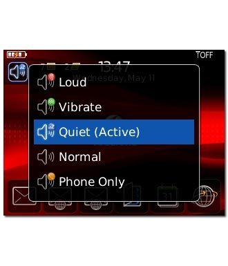 To deactivate silent mode:Highlight a profile other than Quiet (except Off) and press the Navigation key.