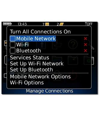 Scroll to Mobile Network and press the Navigation key to activate or deactive flight mode.When the box next to the menu item is unticked, flight mode is activated.