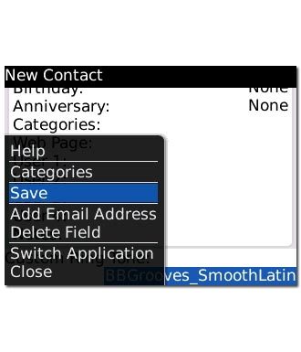 Scroll to Save and press the Navigation key.
