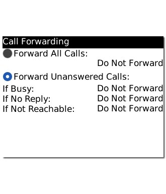 Forward Unanswered Calls, go to 3b.