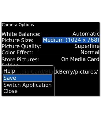 Scroll to Save and press the Navigation key.