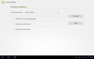 Press the drop down list next to Inbox checking frequency.