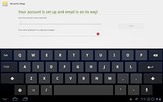 Press the field below Give this account a name (optional) and key in a name for your email account (e.g. Private or Work).