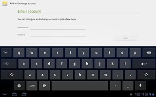 Press the field next to Email address and key in your email address.